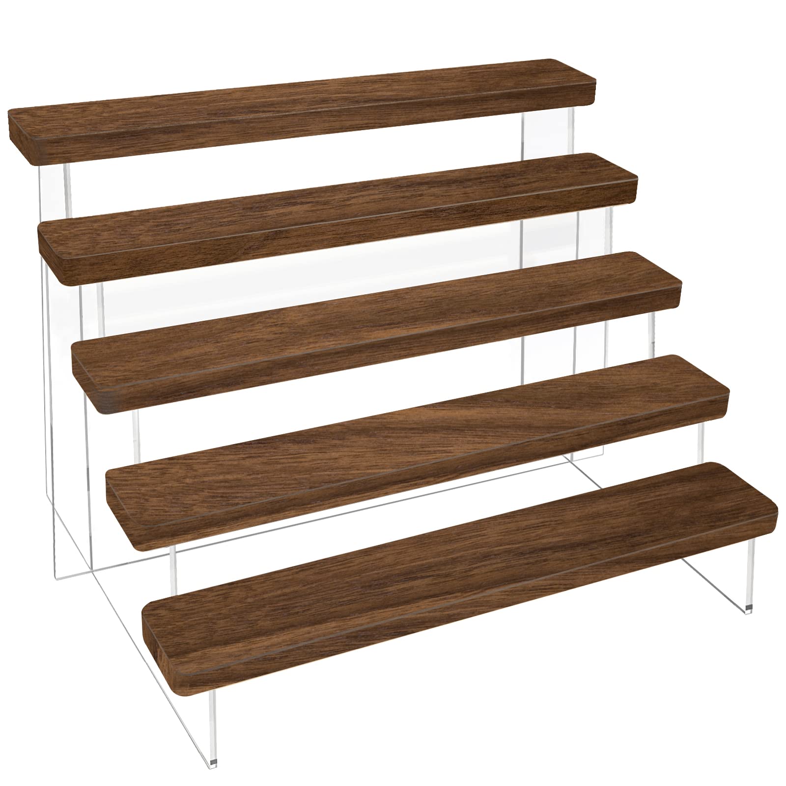 Perfume Fragrance Holder - Acrylic Risers Display Shelf Wood Display