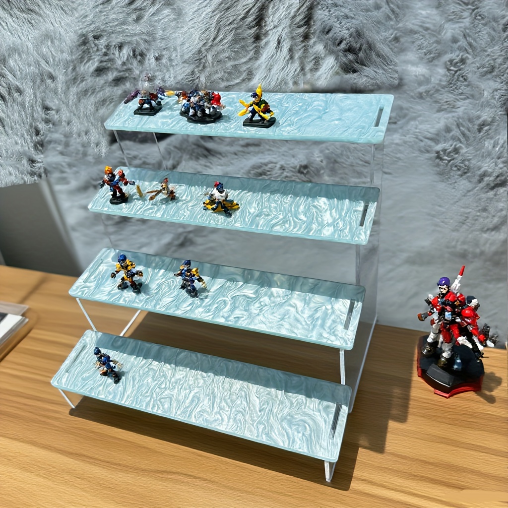 Perfume Fragrance Holder - 2/3/4-Tier Water Ripple Acrylic Display Stand
