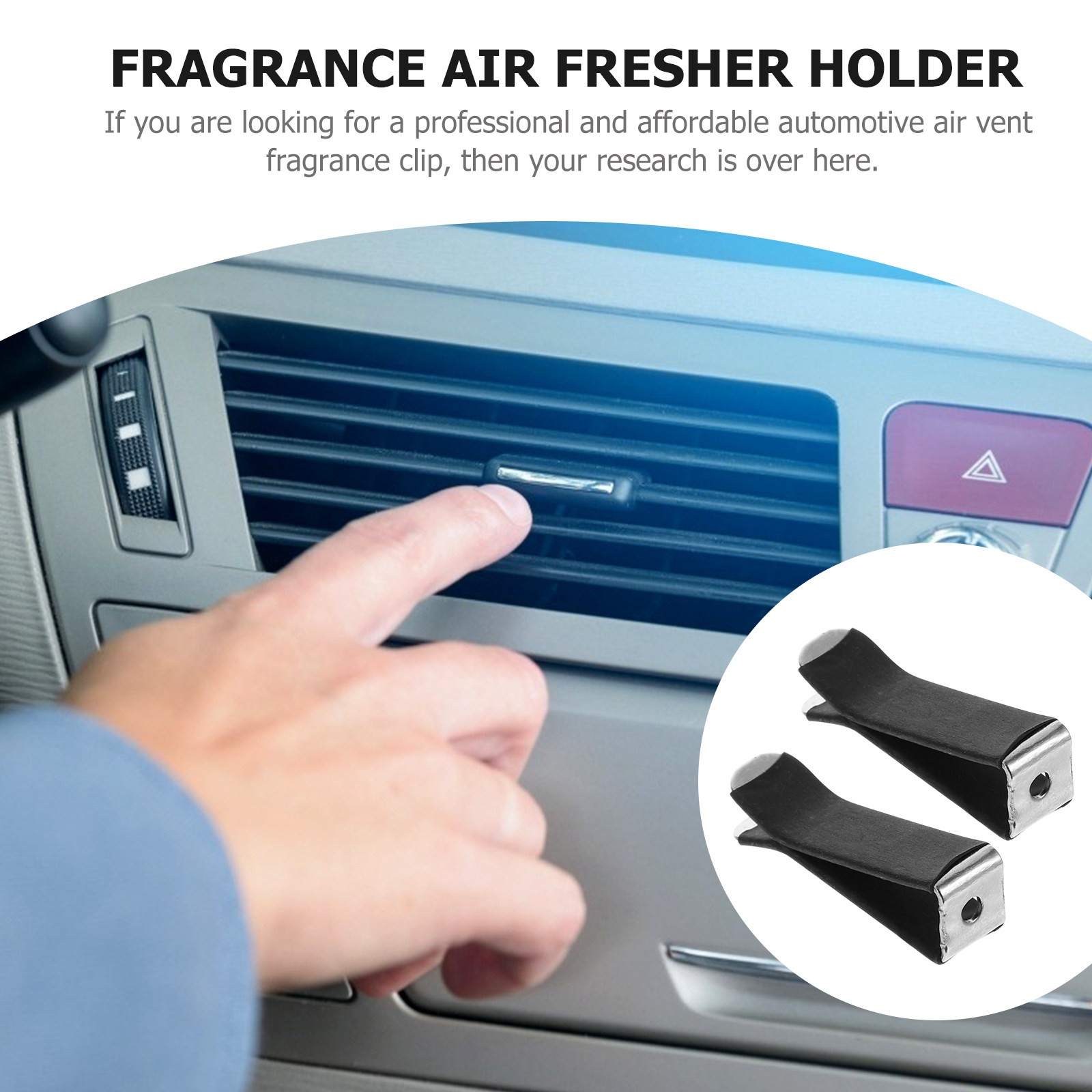 30pcs Car Air Vent Clips Black - Perfume Fragrance Holder ulasan dan harga