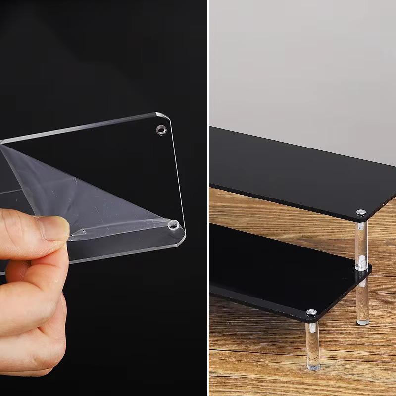 Black Acrylic Display Shelf St - Perfume Fragrance Holder ulasan dan harga